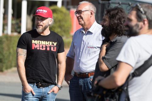 Sidney Hoffmann bei der Schlossgarage in Südkirchen