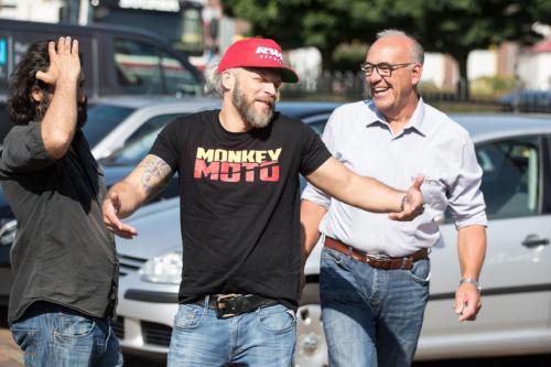 Sidney Hoffmann bei der Schlossgarage in Südkirchen