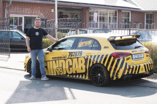 Sidney Hoffmann bei der Schlossgarage in Südkirchen