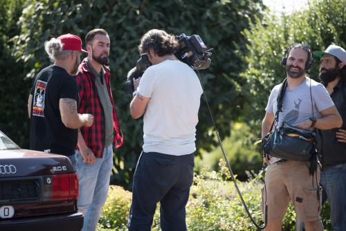 Sidney Hoffmann bei der Schlossgarage in Südkirchen