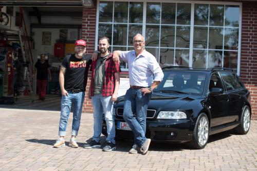 Sidney Hoffmann bei der Schlossgarage in Südkirchen